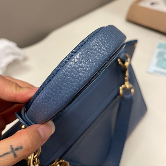 SOLD Salvatore Ferragamo Sofia Satchel Smooth Leather Small - Picture 6 of 15